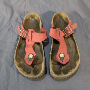 Betula by Birkenstock Gizeh Thong Sandals - Red - EU 36 / US Women's 6